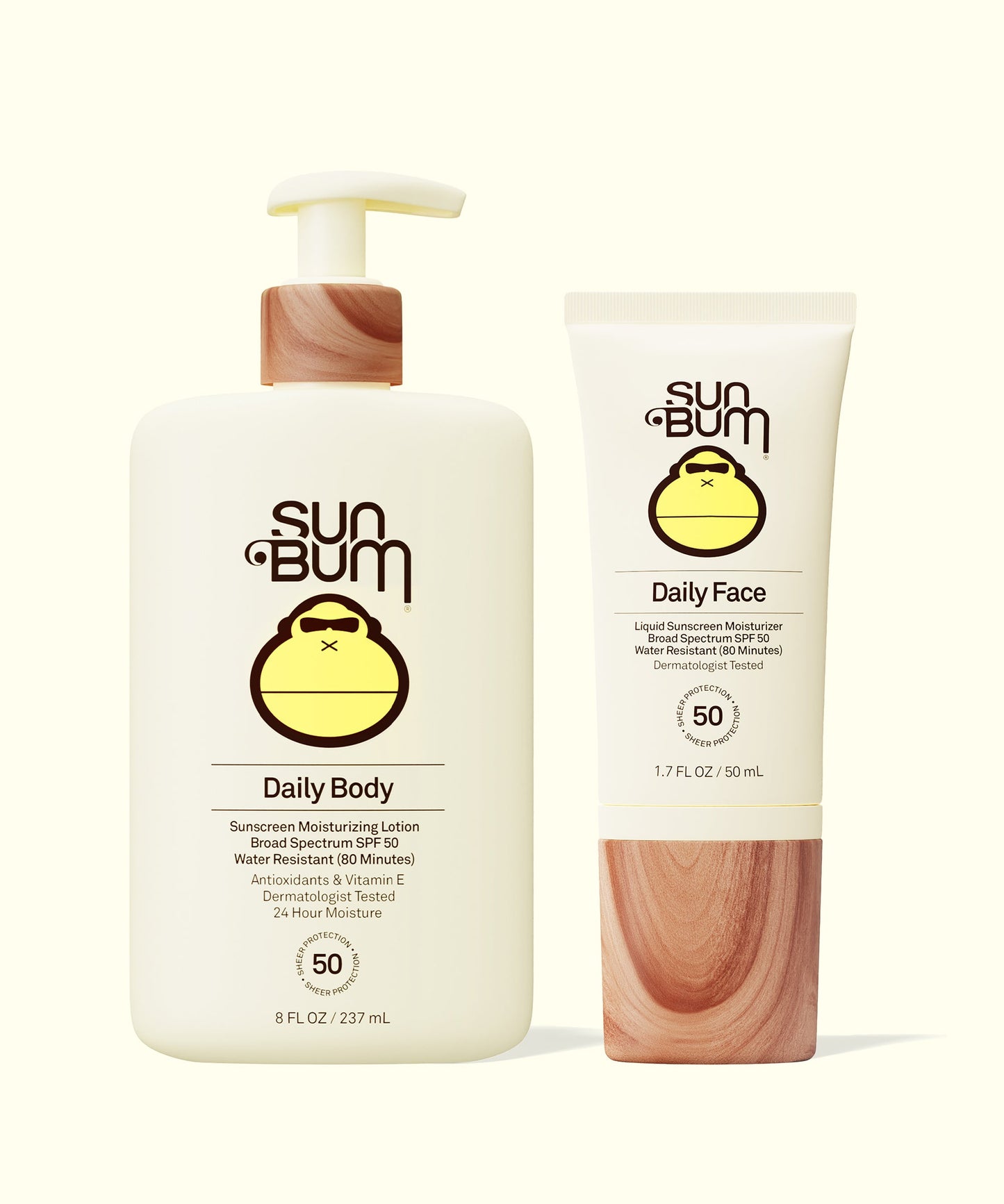 Daily Body + Face Lotion Bundle - 1.7FL oz Bottle / 1.7FL oz Bottle